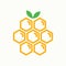 Hexagon Hive bee logo