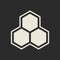Hexagon icon. Honeycomb