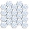 Hexagon marble tile.