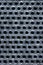 Hexagon metal nuts on black background.