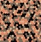 Hexagon Orange Camouflage seamless patterns