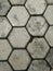 hexagon paving block pattern background