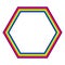 Hexagon spectrum icon