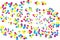 Hexagonal Colorful Confetti Backdrop