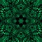 hexagonal exploding green and black floral fantasy