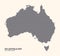 Hexagonal Halftone Design Australia Map Vector