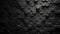 Hexagonal Metal Tiles A Stunning Black Background. created with Generative AI