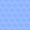 Hexagonal seamless embossed background in light blue design, hexagon shape mosaic