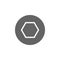 Hexahedron, screw, screwdriver icon. Element of materia flat tools icon
