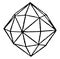 Hexakis Octahedron, vintage illustration