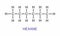 Hexane formula illustration