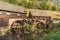 Hexenlochmuehle, Hexenloch Mill, traditional water mill with two water wheels in the Black Forest