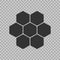 Hexogen isometric logo concept, Honeycomb vector illustration. Flat design construction style . Sign pattern. Graphic design. Fash