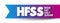 HFSS (High Fat Salt Sugar) acronym - term concept background