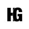 HG company initial letters monogram. HG joined letters logo