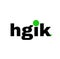 HGIK brand name initial letters illustrative icon