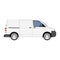 Hi-detailed Cargo Delivery Van vector template