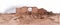 Hi-res HD 360 Panoramic ancient ruins in Petra Wadi Mousa valley