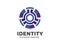 Hi-tech circle company logo design