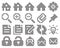 Hi-Tech dotted icons set