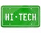 Hi-Tech License Plate Modern New Technology Digital Car Automobile