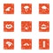 Hibernate icons set, grunge style