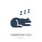 hibernation icon in trendy design style. hibernation icon isolated on white background. hibernation vector icon simple and modern