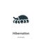 Hibernation vector icon on white background. Flat vector hibernation icon symbol sign from modern animals collection for mobile