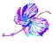 Hibicus flower graphic design on white background