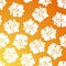 Hibiscus Pattern - Orange