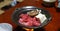 Hida beef in Japanese hot pot