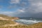 Hidden beach before storm