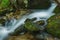 Hidden Cascading waterfall in Blue Ridge Mountains of Virginia, USA