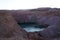Hidden or Disappearing lake near park Timna, Eilat, Israel in evening