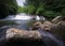 Hidden falls, gorges state park, near toxaway north carolina