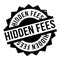 Hidden Fees rubber stamp