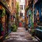 Hidden Gem in Melbourne: Enchanting Street Art Alleyway leading to Whimsical Park