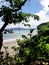 Hidden island mountain view by the beach in Maluku Indonesia