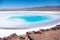 Hidden lagoons of Baltinache or Seven Lagoons, one of the secret places of the Atacama Desert