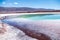 Hidden lagoons of Baltinache or Seven Lagoons, one of the secret places of the Atacama Desert