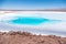 Hidden lagoons of Baltinache or Seven Lagoons, one of the secret places of the Atacama Desert