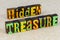 Hidden treasure of valuable chest and secret wealth fantasy fortune success