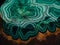 The Hidden Universe within a Malachite