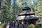 Hidimbi Devi Temple. a famous Hindu Temple in Manali, Himachal Pradesh, India