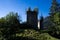 The Hieburg mountain ruins on a sunny morning