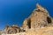 Hierapolis Ancent City ruins in Pamukkale, Denizli, Turkey. Roman theater exterior view