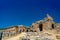 Hierapolis Ancent City ruins in Pamukkale, Denizli, Turkey. Roman theater exterior view