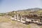 Hierapolis, Turkey. The ruins of the marble portico, the first half of the 1st century AD