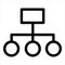 Hierarchy Topology icon Symbol Illustration Design