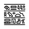hieroglyph egypt line icon vector illustration